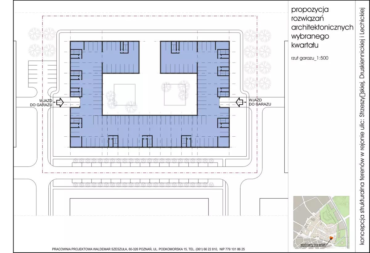 Koncepcja urbanistyczno-architektoniczna kwartału zabudowy 1